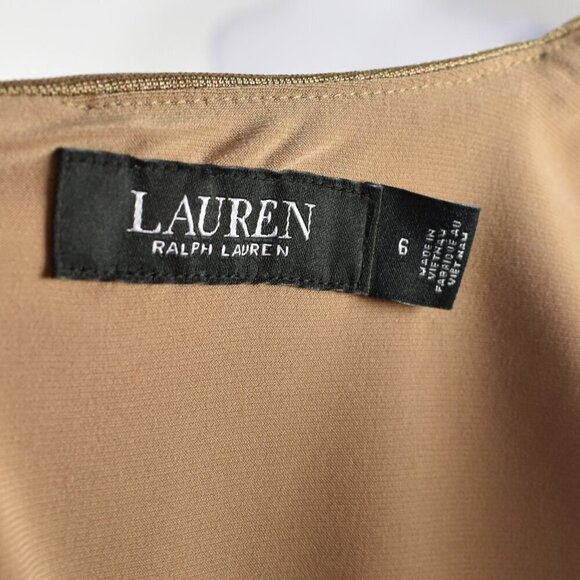 Lauren Ralph Lauren Black Label Foil Printed Jersey-glend Dress - 6 - Picture 10 of 11